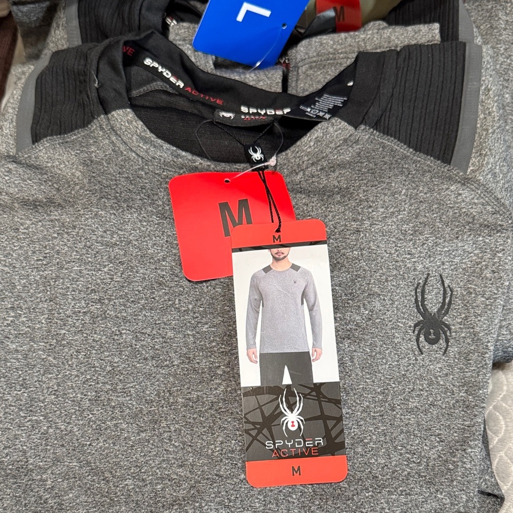 Spyder Active Heather Gray Long Sleeve Shirt
